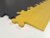 TecDal RT PVC-Garagenboden Rampenplatte gelb